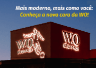 Comida italiana e carnes, em espaço temático do termo inglês “Walk Over”, utilizado em competições esportivas.