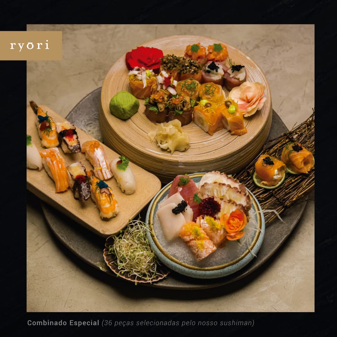 O Ryori Sushi Lounge é um verdadeiro templo da culinária japonesa, com uma cozinha moderna e criativa, oferecendo pratos orientais com um toque da culinária ocidental, proporcionando aos seus clientes uma experiência gastronômica única e de alto nível. Localizado no Shopping Iguatemi Fortaleza e cercado por um lindo jardim, o Ryori está situado em um dos espaços gastronômicos mais procurados pelos cearenses. Sua arquitetura arrojada harmoniza vidro, ferro e madeira, tornando o seu ambiente único na cidade.