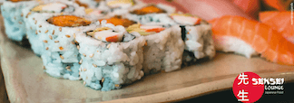 Restaurante japonês oferece sushis e sashimis em versões mais criativas, em ambiente simples e despretensioso.