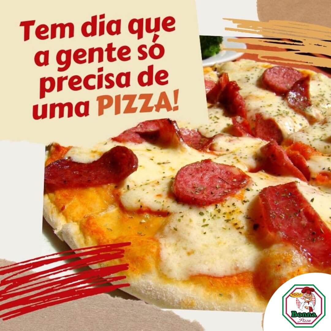 Hummm...assada em forno à lenha e mais de 50 sabores para você escolher.