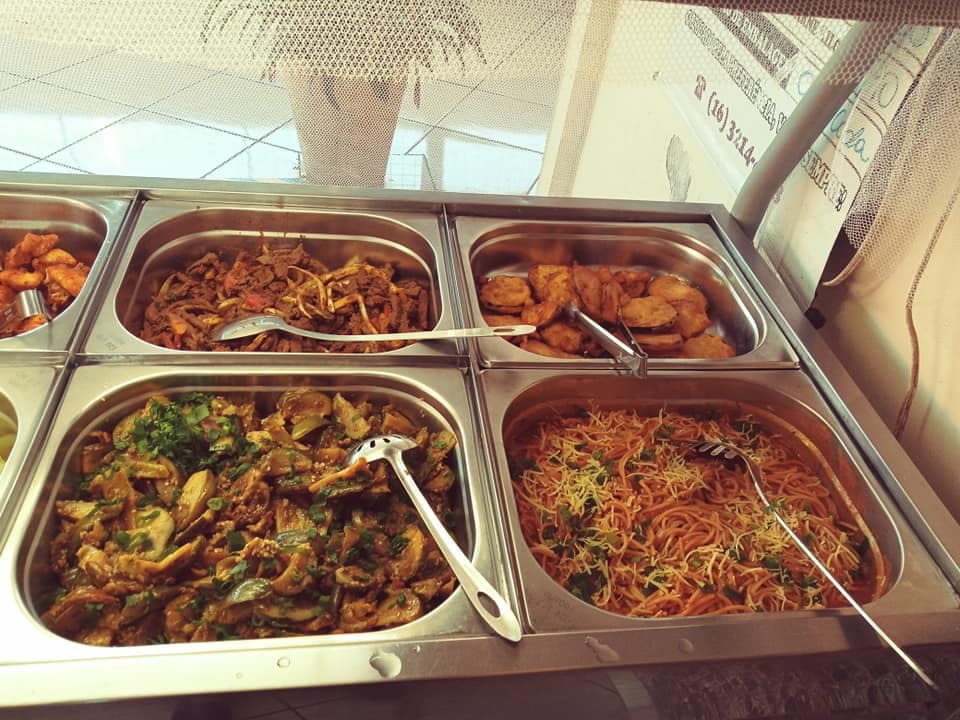 Comida caseira.